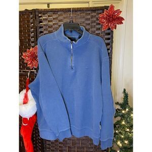 Wolverine Blue Half-Zip thick cotton shacket